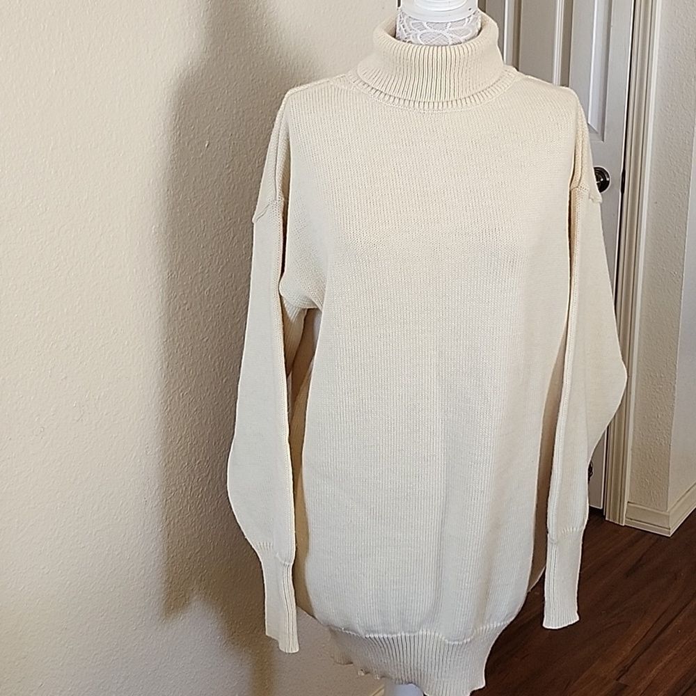 Niffi The Nautical Range 100% Wool Vintage '70's Sweater Dress Y2K Minimalist